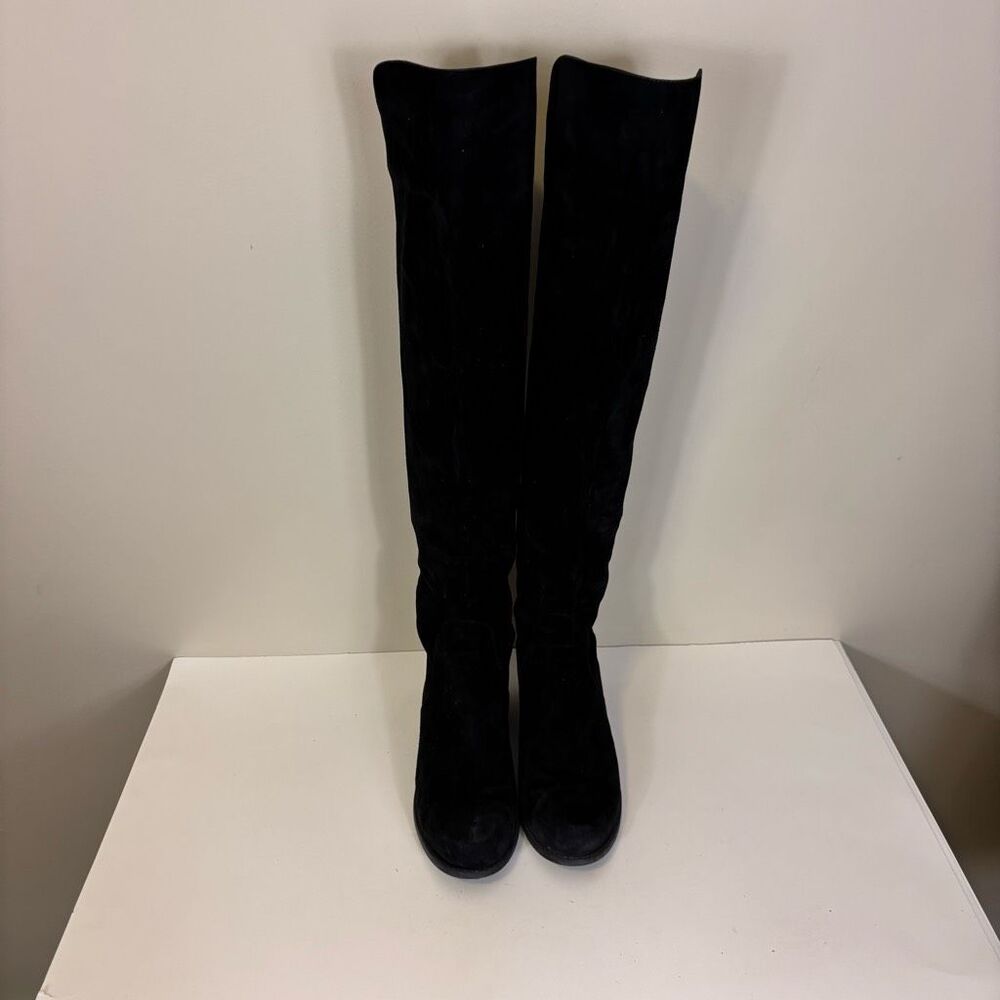 Stuart Weitzman Black Suede Over The Knee‎ Tall Boots Size 8.5 - Picture 7 of 11
